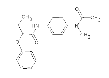 N-{4-[acetyl(methyl)amino]phenyl}-2-phenoxybutanamide