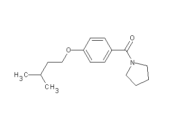 1-[4-(3-methylbutoxy)benzoyl]pyrrolidine - Click Image to Close