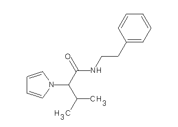 3-methyl-N-(2-phenylethyl)-2-(1H-pyrrol-1-yl)butanamide