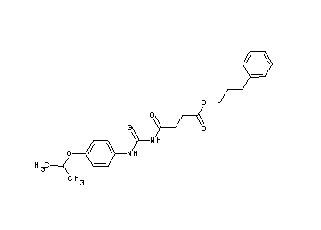3-phenylpropyl 4-({[(4-isopropoxyphenyl)amino]carbonothioyl}amino)-4-oxobutanoate