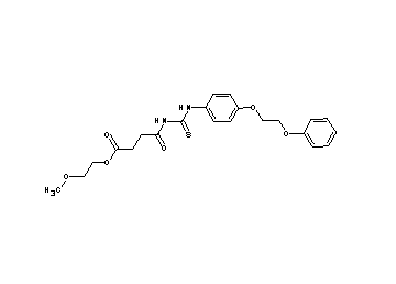 2-methoxyethyl 4-oxo-4-[({[4-(2-phenoxyethoxy)phenyl]amino}carbonothioyl)amino]butanoate