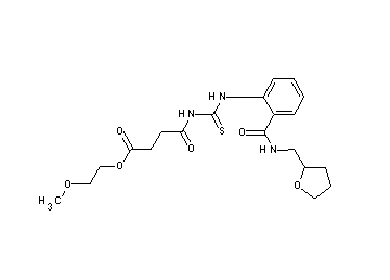 2-methoxyethyl 4-oxo-4-({[(2-{[(tetrahydro-2-furanylmethyl)amino]carbonyl}phenyl)amino]carbonothioyl}amino)butanoate