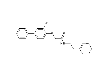 2-[(3-bromo-4-biphenylyl)oxy]-N-[2-(1-cyclohexen-1-yl)ethyl]acetamide