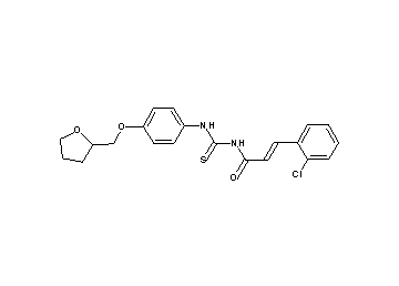 3-(2-chlorophenyl)-N-({[4-(tetrahydro-2-furanylmethoxy)phenyl]amino}carbonothioyl)acrylamide