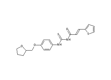 N-({[4-(tetrahydro-2-furanylmethoxy)phenyl]amino}carbonothioyl)-3-(2-thienyl)acrylamide