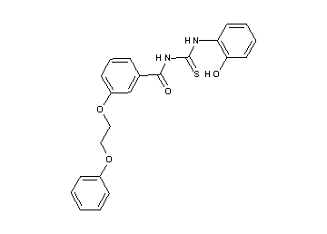 N-{[(2-hydroxyphenyl)amino]carbonothioyl}-3-(2-phenoxyethoxy)benzamide
