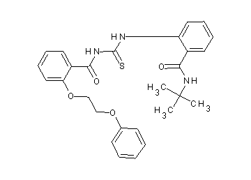 N-[({2-[(tert-butylamino)carbonyl]phenyl}amino)carbonothioyl]-2-(2-phenoxyethoxy)benzamide