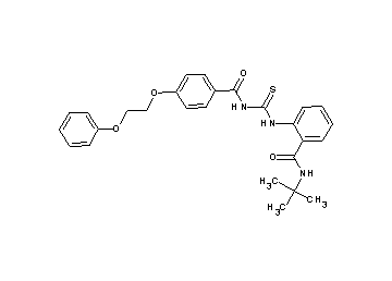 N-(tert-butyl)-2-[({[4-(2-phenoxyethoxy)benzoyl]amino}carbonothioyl)amino]benzamide