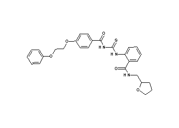 2-[({[4-(2-phenoxyethoxy)benzoyl]amino}carbonothioyl)amino]-N-(tetrahydro-2-furanylmethyl)benzamide