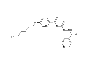 4-(hexyloxy)-N-[(2-isonicotinoylhydrazino)carbonothioyl]benzamide