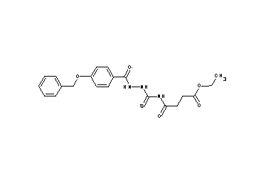 ethyl 4-[({2-[4-(benzyloxy)benzoyl]hydrazino}carbonothioyl)amino]-4-oxobutanoate