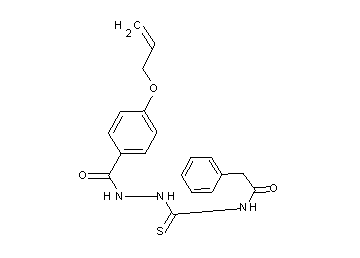 N-({2-[4-(allyloxy)benzoyl]hydrazino}carbonothioyl)-2-phenylacetamide