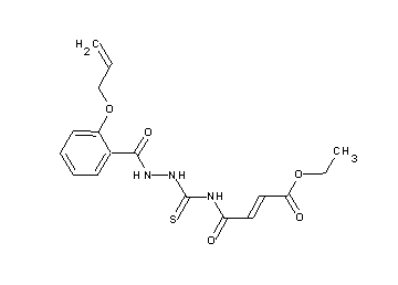 ethyl 4-[({2-[2-(allyloxy)benzoyl]hydrazino}carbonothioyl)amino]-4-oxo-2-butenoate