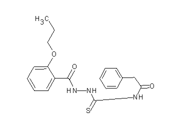 2-phenyl-N-{[2-(2-propoxybenzoyl)hydrazino]carbonothioyl}acetamide - Click Image to Close