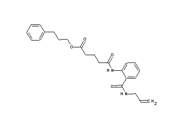 3-phenylpropyl 5-({2-[(allylamino)carbonyl]phenyl}amino)-5-oxopentanoate