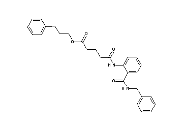 3-phenylpropyl 5-({2-[(benzylamino)carbonyl]phenyl}amino)-5-oxopentanoate