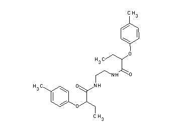 N,N'-1,2-ethanediylbis[2-(4-methylphenoxy)butanamide]