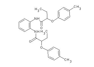 N,N'-1,2-phenylenebis[2-(4-methylphenoxy)butanamide]