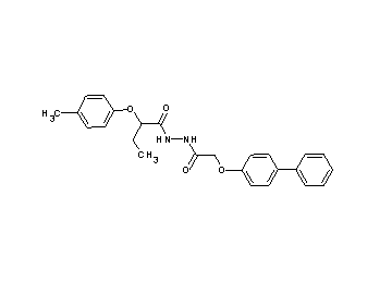 N'-[(4-biphenylyloxy)acetyl]-2-(4-methylphenoxy)butanohydrazide