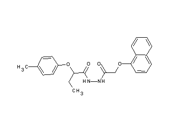 2-(4-methylphenoxy)-N'-[(1-naphthyloxy)acetyl]butanohydrazide