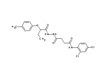 N-(2,4-dichlorophenyl)-4-{2-[2-(4-methylphenoxy)butanoyl]hydrazino}-4-oxobutanamide