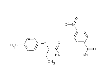 N'-[2-(4-methylphenoxy)butanoyl]-4-nitrobenzohydrazide