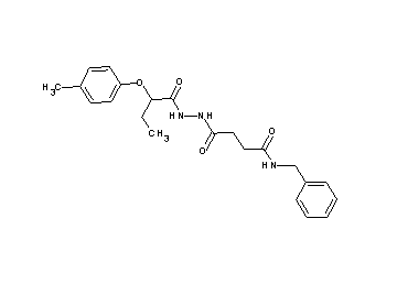 N-benzyl-4-{2-[2-(4-methylphenoxy)butanoyl]hydrazino}-4-oxobutanamide