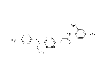 N-(2,4-dimethylphenyl)-4-{2-[2-(4-methylphenoxy)butanoyl]hydrazino}-4-oxobutanamide