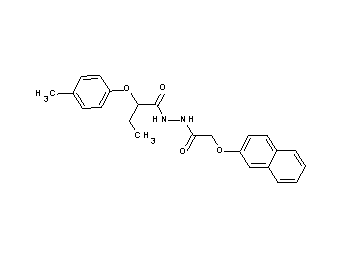 2-(4-methylphenoxy)-N'-[(2-naphthyloxy)acetyl]butanohydrazide - Click Image to Close