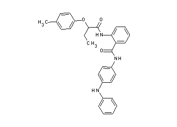 N-(4-anilinophenyl)-2-{[2-(4-methylphenoxy)butanoyl]amino}benzamide
