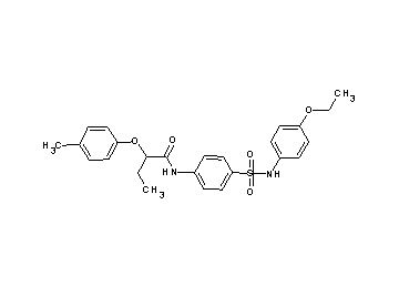 N-(4-{[(4-ethoxyphenyl)amino]sulfonyl}phenyl)-2-(4-methylphenoxy)butanamide