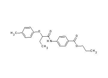 propyl 4-{[2-(4-methylphenoxy)butanoyl]amino}benzoate - Click Image to Close