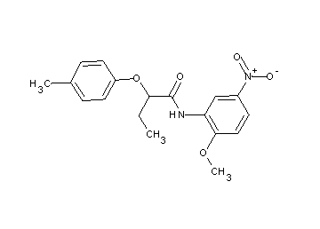 N-(2-methoxy-5-nitrophenyl)-2-(4-methylphenoxy)butanamide