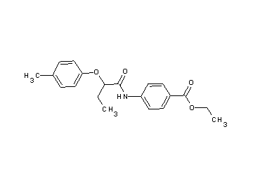 ethyl 4-{[2-(4-methylphenoxy)butanoyl]amino}benzoate - Click Image to Close