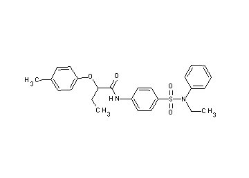 N-(4-{[ethyl(phenyl)amino]sulfonyl}phenyl)-2-(4-methylphenoxy)butanamide