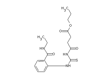 propyl 4-{[({2-[(ethylamino)carbonyl]phenyl}amino)carbonothioyl]amino}-4-oxobutanoate