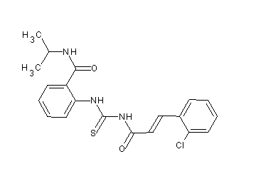 2-[({[3-(2-chlorophenyl)acryloyl]amino}carbonothioyl)amino]-N-isopropylbenzamide