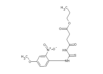 propyl 4-({[(4-methoxy-2-nitrophenyl)amino]carbonothioyl}amino)-4-oxobutanoate