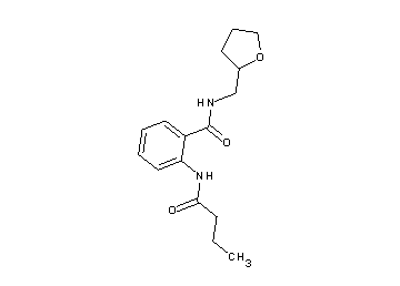 2-(butyrylamino)-N-(tetrahydro-2-furanylmethyl)benzamide