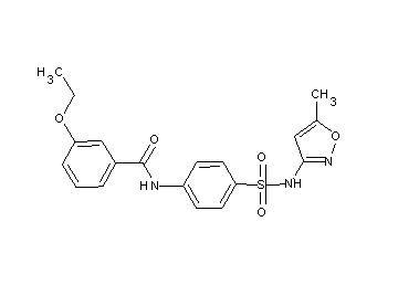 3-ethoxy-N-(4-{[(5-methyl-3-isoxazolyl)amino]sulfonyl}phenyl)benzamide