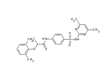2-(2,6-dimethylphenoxy)-N-(4-{[(4,6-dimethyl-2-pyrimidinyl)amino]sulfonyl}phenyl)propanamide