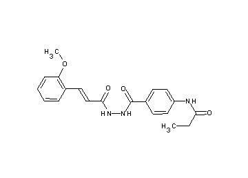 N-[4-({2-[3-(2-methoxyphenyl)acryloyl]hydrazino}carbonyl)phenyl]propanamide