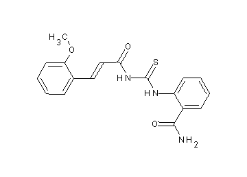 2-[({[3-(2-methoxyphenyl)acryloyl]amino}carbonothioyl)amino]benzamide