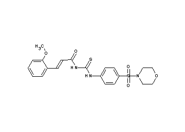 3-(2-methoxyphenyl)-N-({[4-(4-morpholinylsulfonyl)phenyl]amino}carbonothioyl)acrylamide