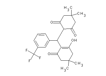 2-{(2-hydroxy-4,4-dimethyl-6-oxo-1-cyclohexen-1-yl)[3-(trifluoromethyl)phenyl]methyl}-5,5-dimethyl-1,3-cyclohexanedione