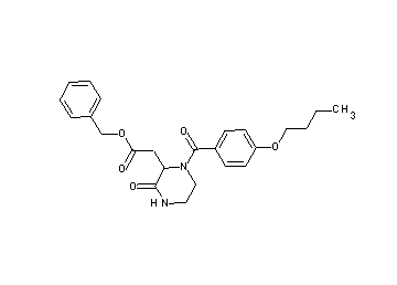 benzyl [1-(4-butoxybenzoyl)-3-oxo-2-piperazinyl]acetate