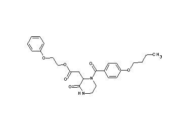 2-phenoxyethyl [1-(4-butoxybenzoyl)-3-oxo-2-piperazinyl]acetate