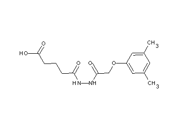 5-{2-[(3,5-dimethylphenoxy)acetyl]hydrazino}-5-oxopentanoic acid