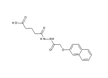 5-{2-[(2-naphthyloxy)acetyl]hydrazino}-5-oxopentanoic acid