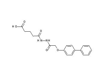 5-{2-[(4-biphenylyloxy)acetyl]hydrazino}-5-oxopentanoic acid